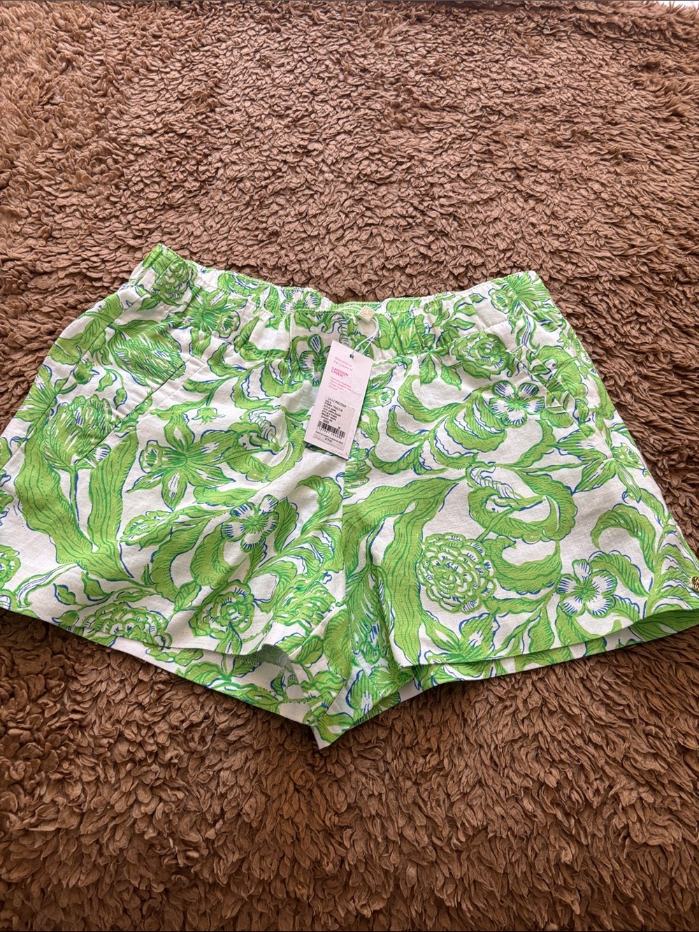 Lilly Pulitzer Lilo Linen Shorts - Size M